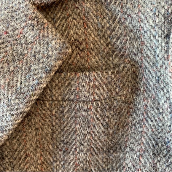 RICHARD EVANS Vintage Tweed Blazer Sz 14 - Picture 9 of 10